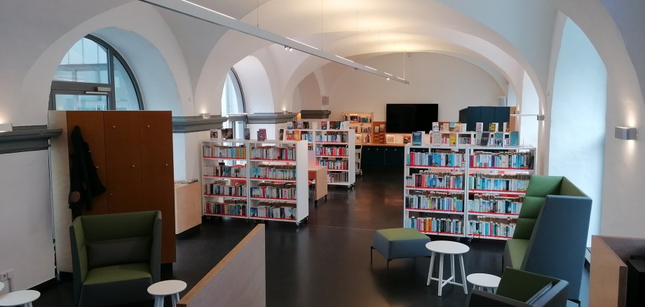 Einsicht in die neue Bibliothek