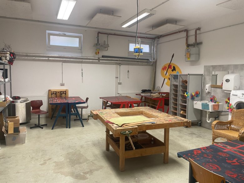 In diesem Raum der Grundschule Bad Salzig soll künftig die offene Werkstatt stattfinden. 