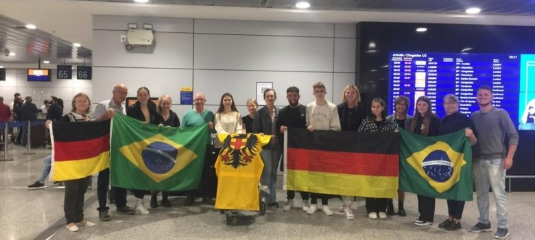 Am Flughafen von Porto Alegre wurden die Bopparder herzlich von Mitgliedern des „Circulo de amigos de Boppard“ begrüßt.