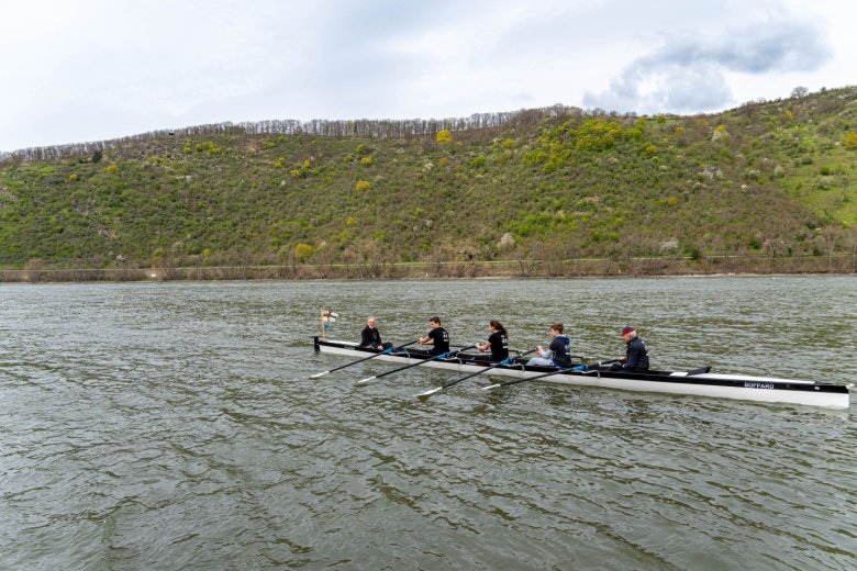 Jungfernfahrt der „Boppard“ auf dem Rhein.