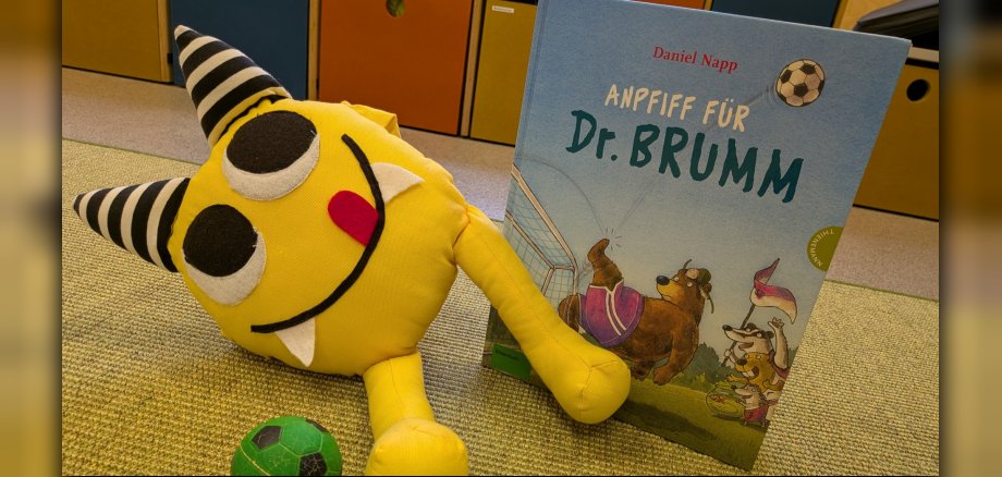 Anpfiff für Dr. Brumm: Passend zum Start der Fußball-WM lädt die Stadtbibliothek Boppard am Montag, 8. Juni 2026, zu einem spannenden Bilderbuchkino für Kinder ab drei Jahren in die Kurfürstliche Burg ein. 