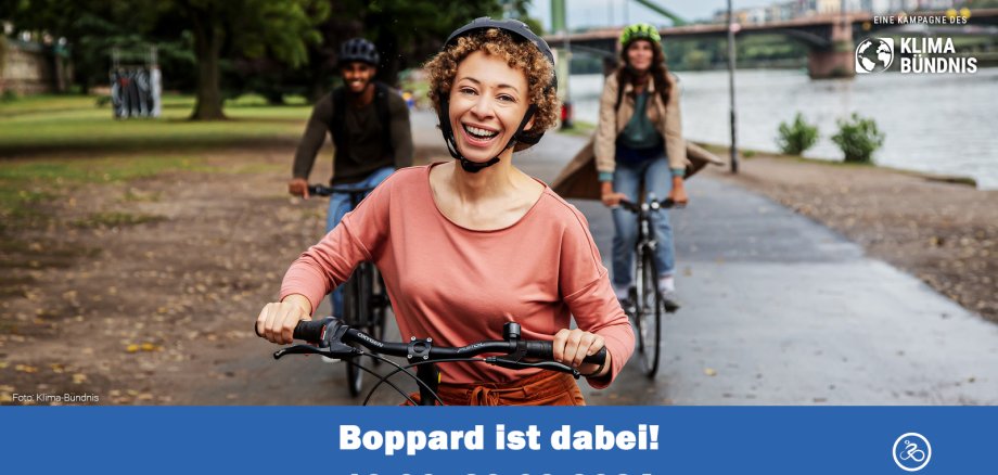 Die Stadt Boppard beteiligt sich in diesem Jahr erstmals an der bundesweiten Kampagne des Klima-Bündnisses „STADTRADELN - Radeln für ein gutes Klima“