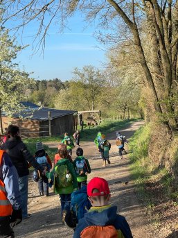 Kinder beim Wandern