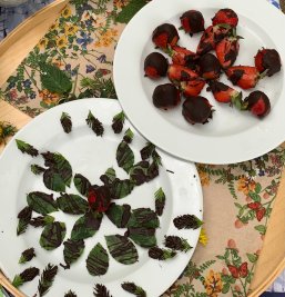 Erdbeeren mit Schokolade