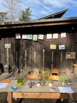 Gemalte Bilder von Kindern