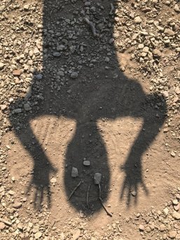 Schatten eines Kindes