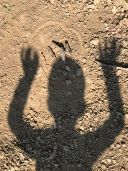 Schatten eines Kindes
