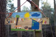 Schlau Fuchs Platz Holzschild
