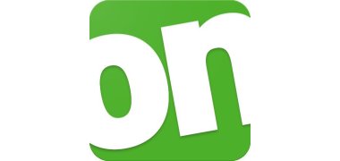 Logo Onleihe-App: weiße Buchstaben o und n  auf grün