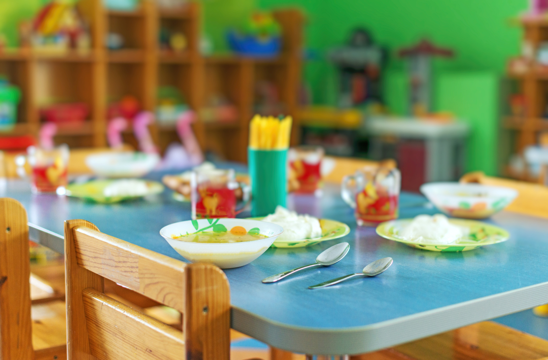 Essenzeit im Kindergarten.
