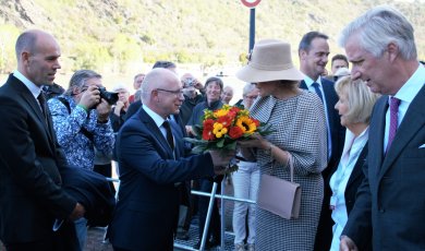 Das Foto zeigt den Besuch des Belgischen Königspaares in Boppard.