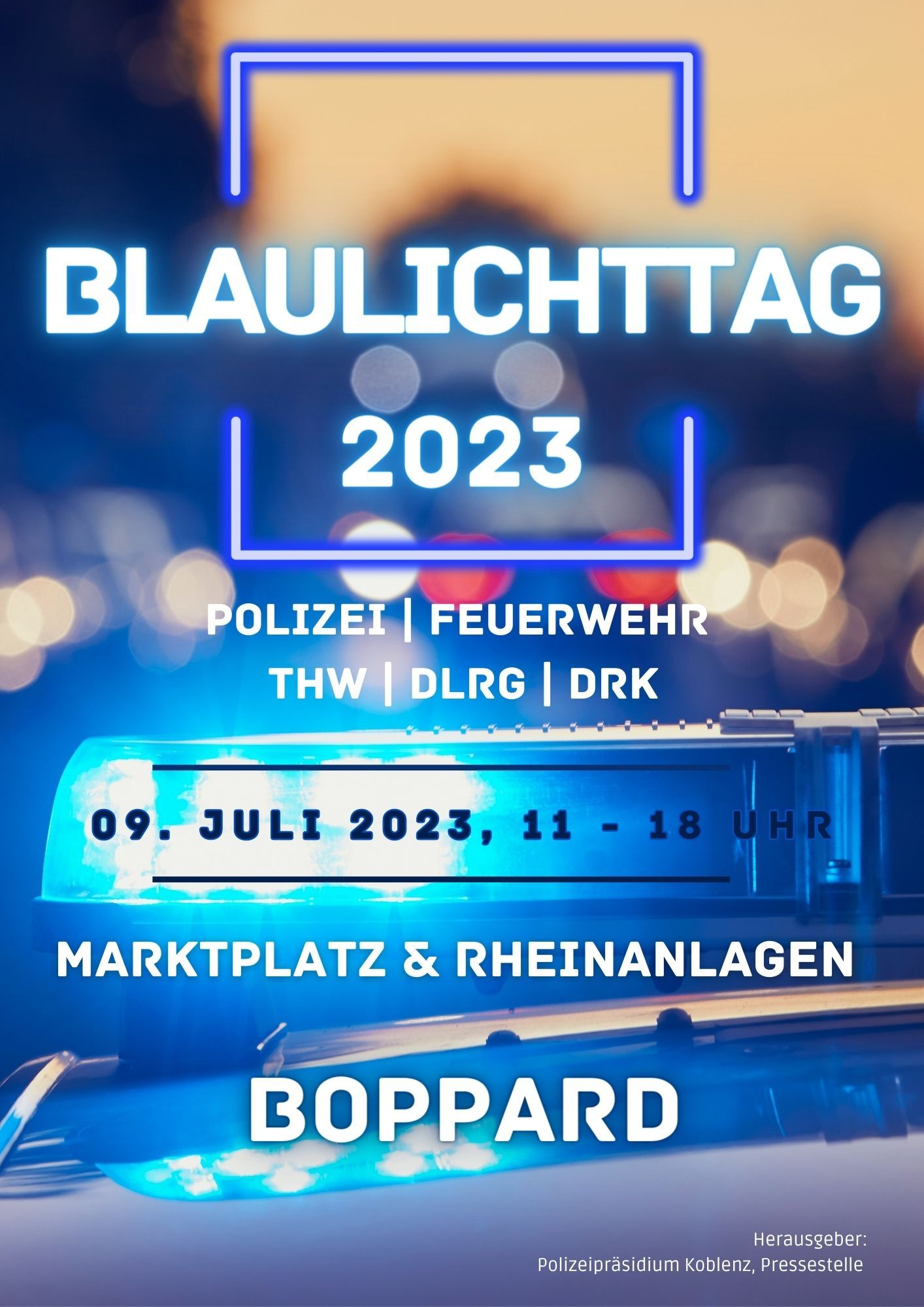 Blaulichttag in Boppard