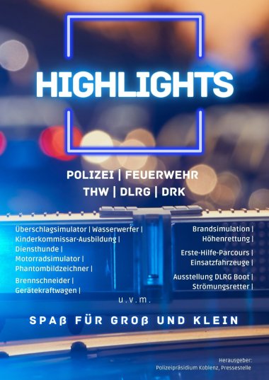 Programm Blaulichttag in Boppard
