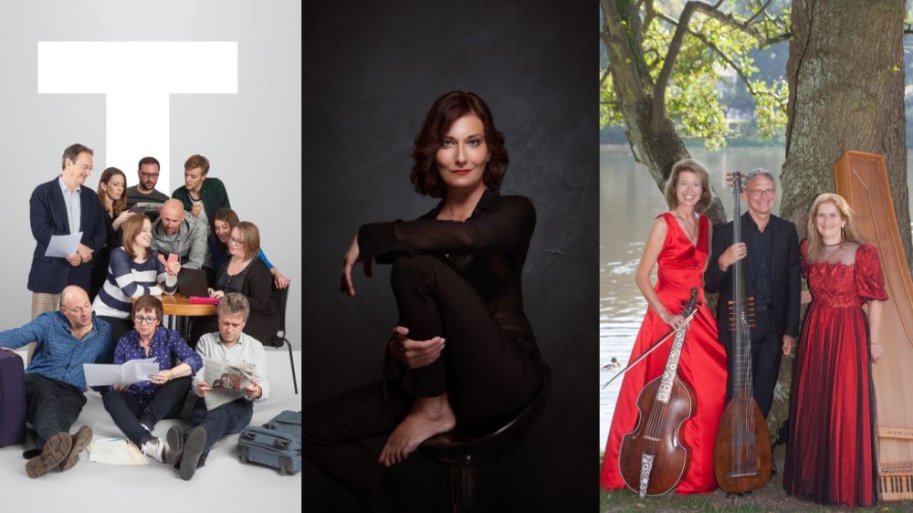 Der Kartenvorverkauf für das Rhein-Vokal-Festival ist gestartet. Auf dem Bild sind die Künstler zu sehen, die in Boppard Konzerte geben (von links): The Tallis Scholars, Daniela Pini und das Hamburger Ratsmusik Trio.