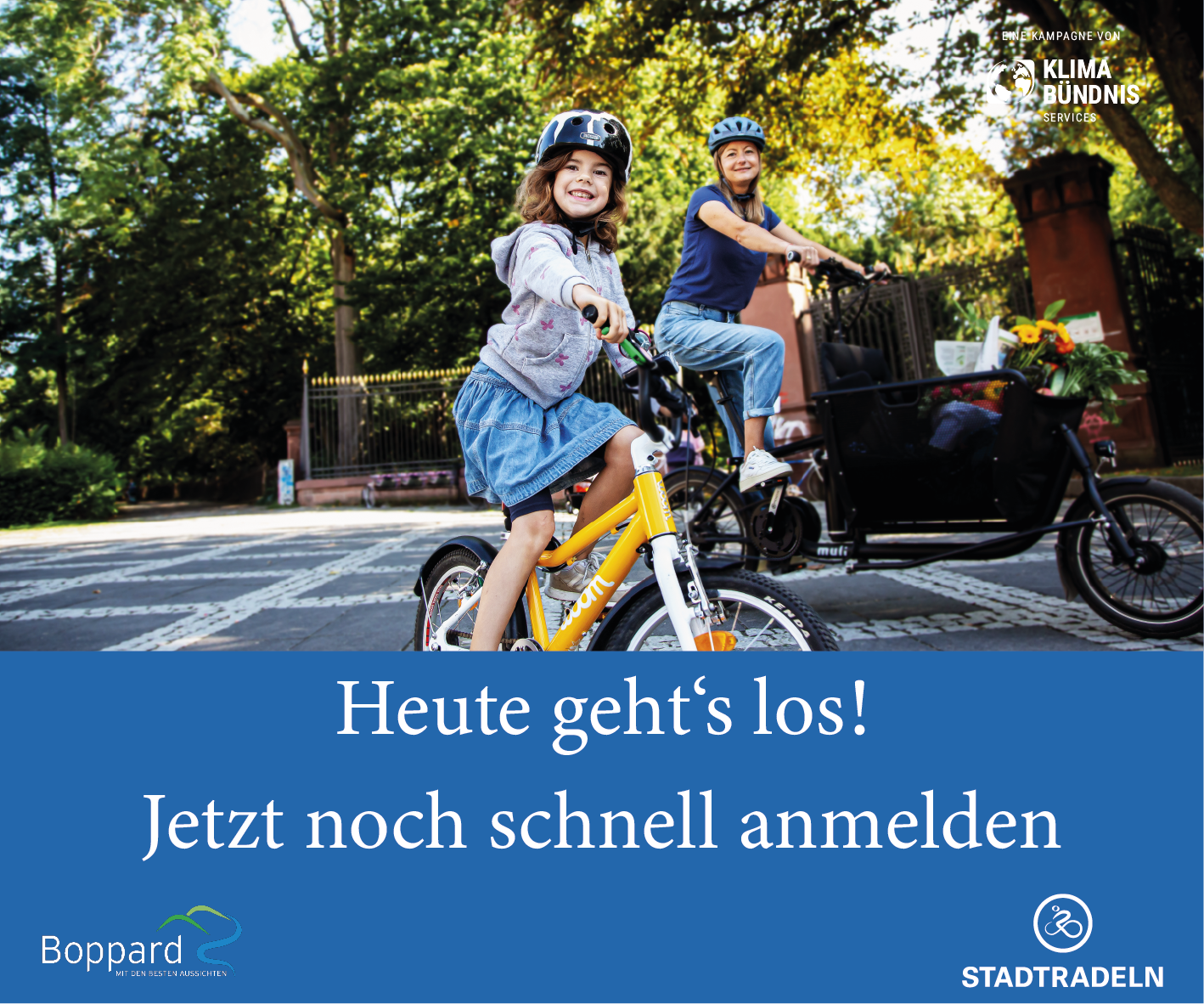 Das STADTRADELN in Boppard ist heute gestartet.