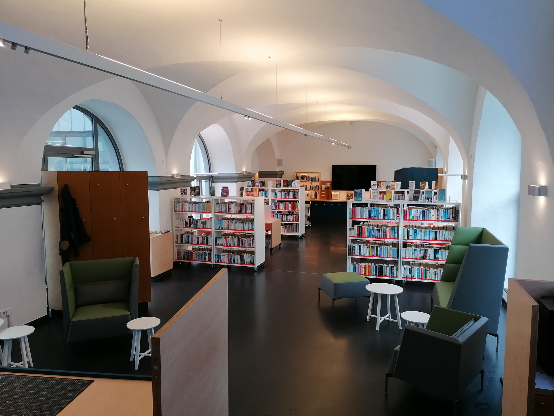 Einsicht in die neue Bibliothek