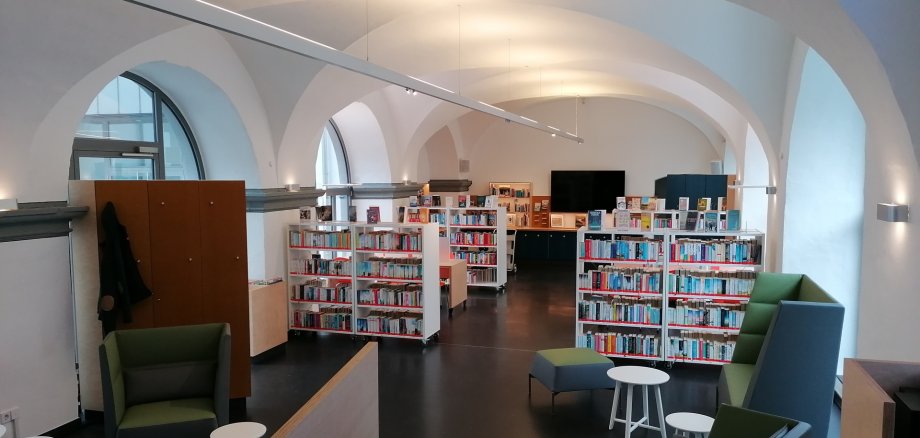 Einsicht in die neue Bibliothek