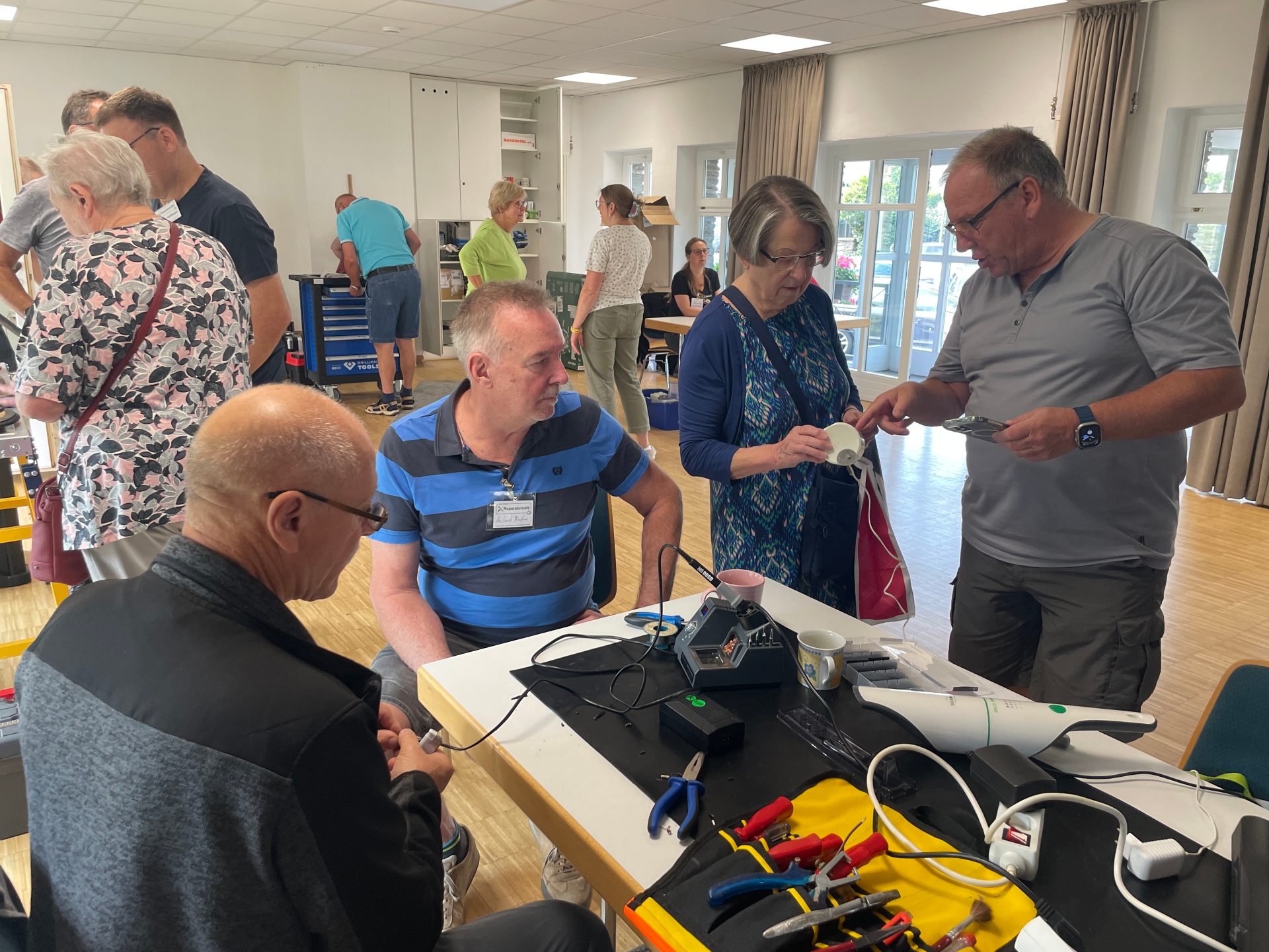Das Reparaturcafé in Bad Salzig ist mittlerweile eine feste Instanz im Ortsbezirk und wird sehr gut angenommen und besucht. 