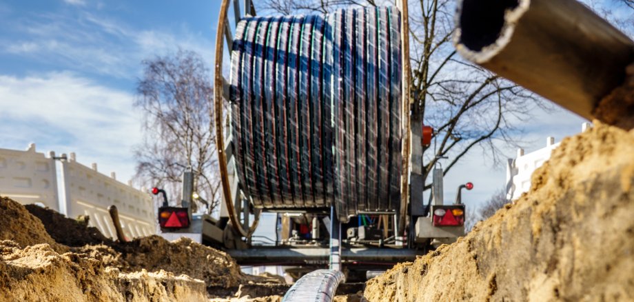 Der Glasfaserausbau in der Region schreitet voran.
