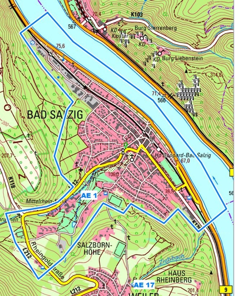 Abrechnungseinheit 1 / Ortsbezirk Bad Salzig Abrechnungseinheit 1 / Ortsbezirk Bad Salzig