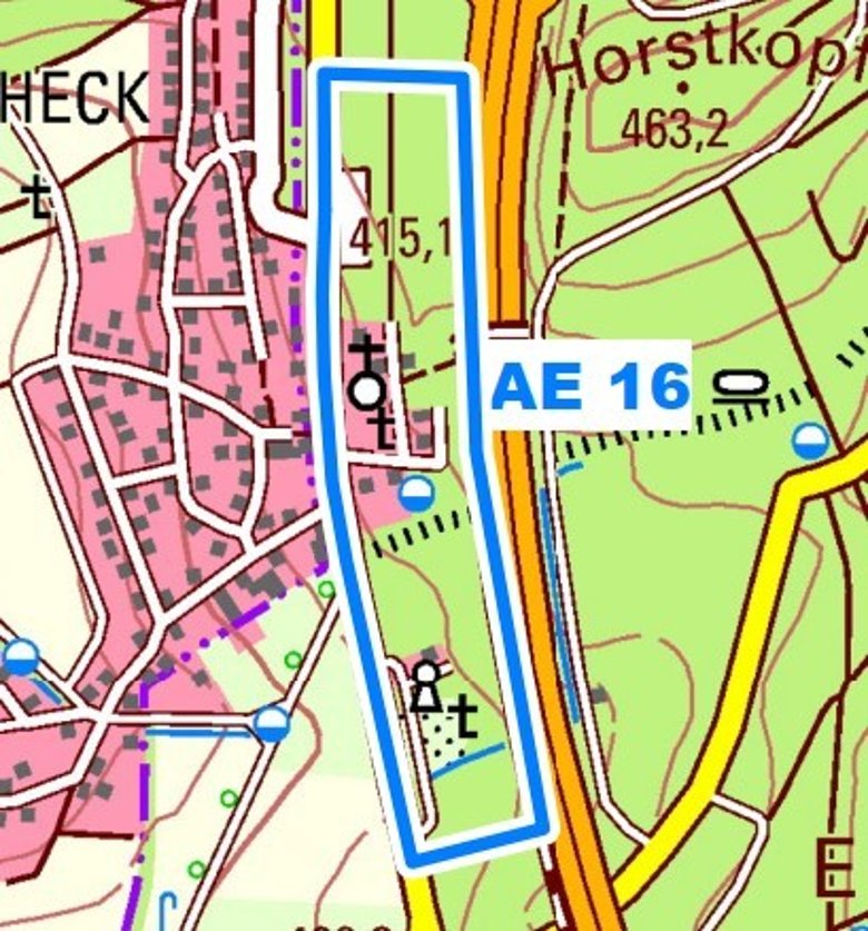 Abrechnungseinheit 16 / Ortsbezirk Udenhausen, Wohnplatz Pfaffenheck Abrechnungseinheit 16 / Ortsbezirk Udenhausen, Wohnplatz Pfaffenheck
