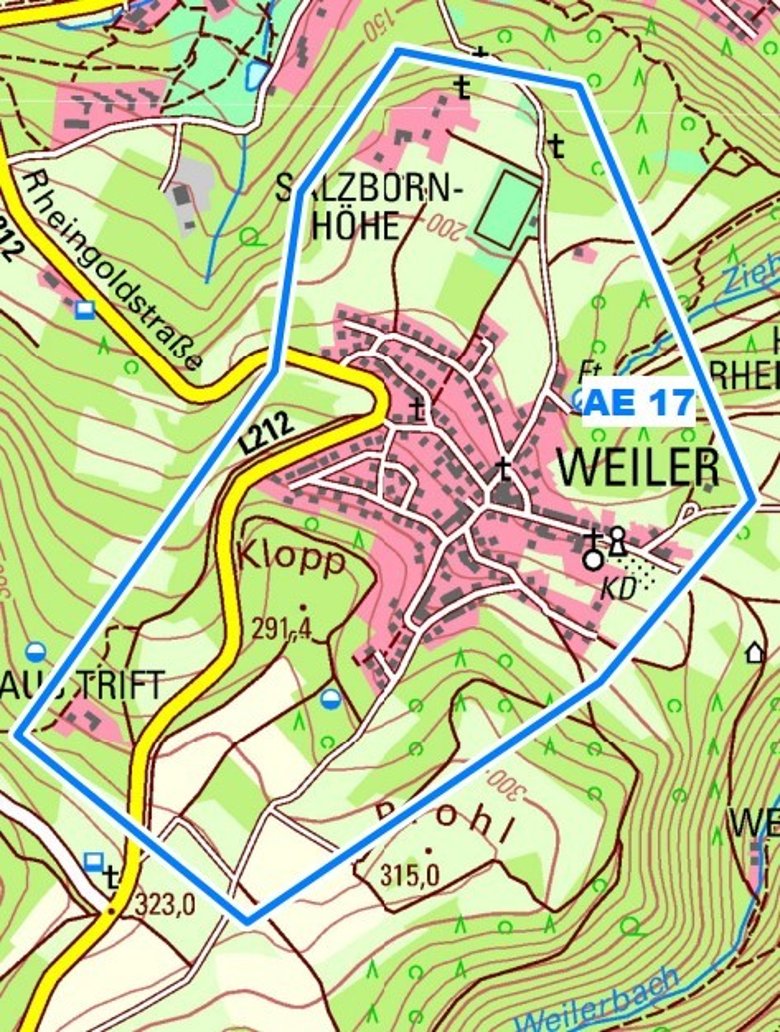 Abrechnungseinheit 17 / Ortsbezirk Weiler, Ortsteil Weiler Abrechnungseinheit 17 / Ortsbezirk Weiler, Ortsteil Weiler