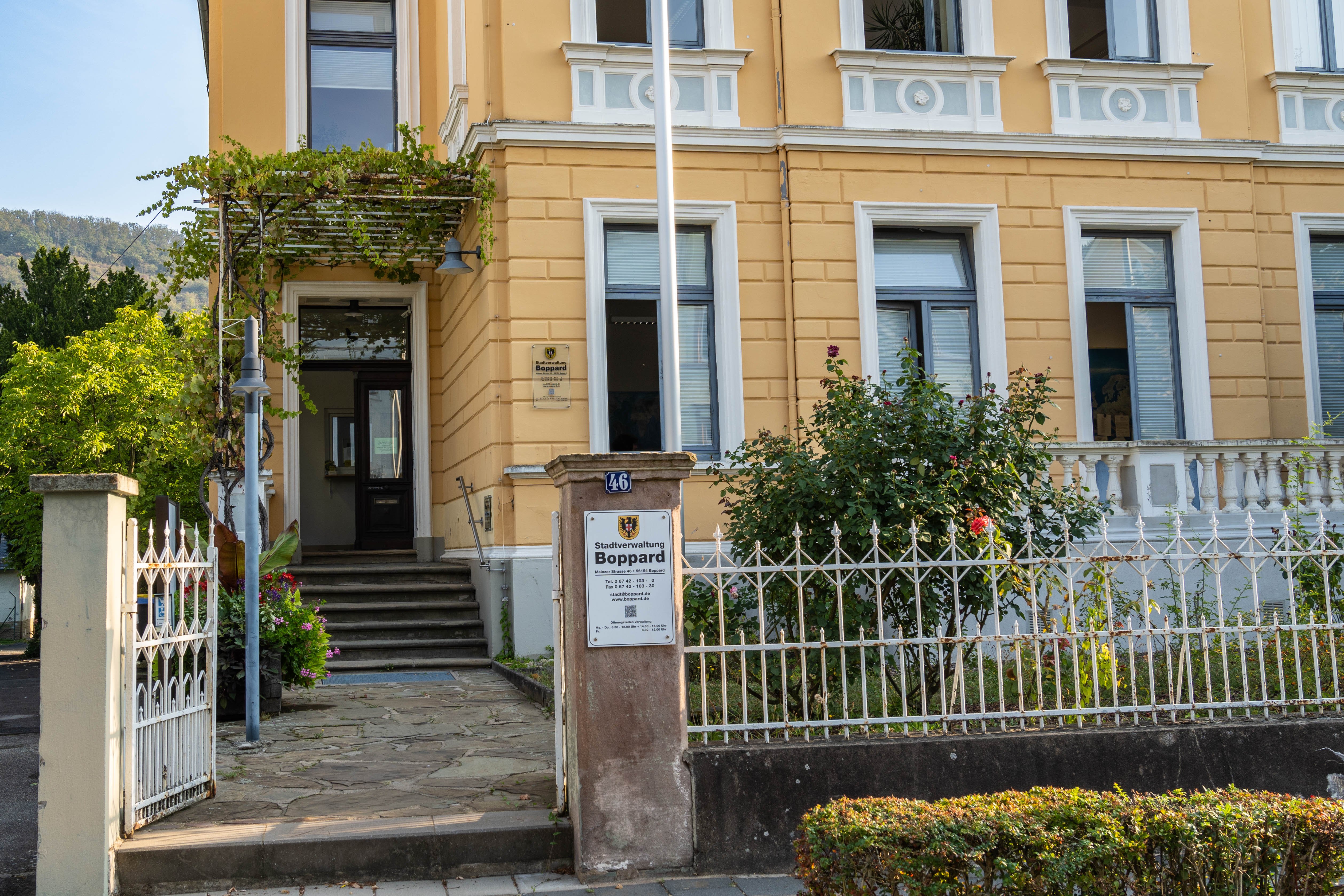 Das Gebäude der Stadtverwaltung Boppard in der Mainzer Straße. 
